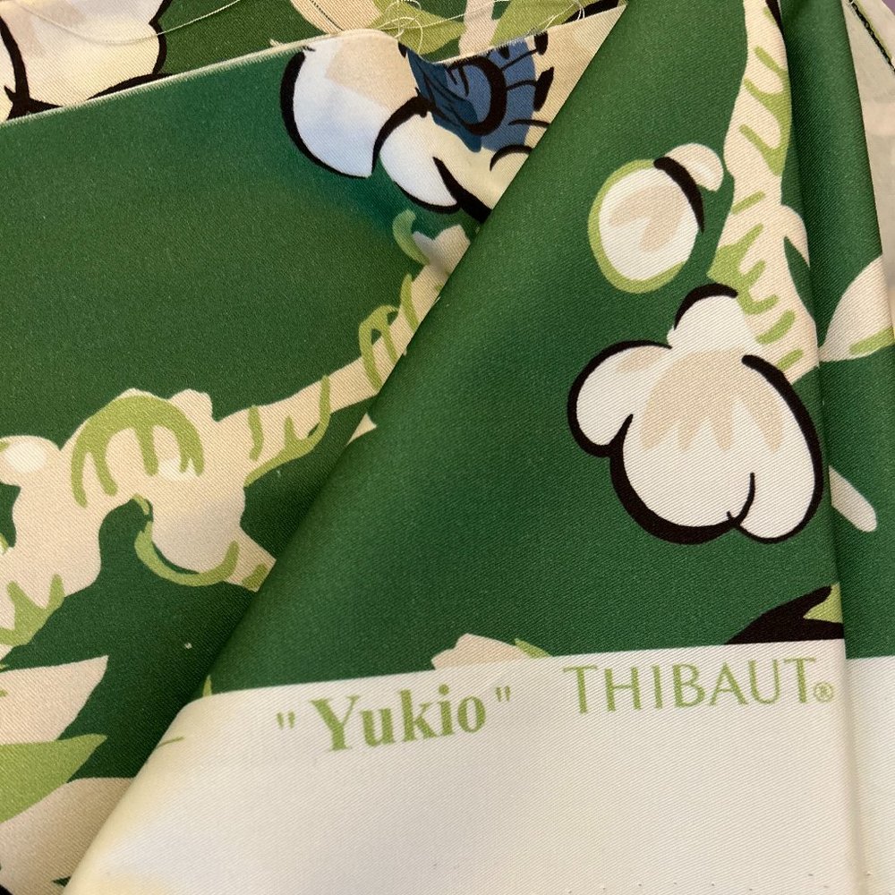 Thibaut Fabric Yukio in Green F920841 (9.8 Yards/Cut Yardage)